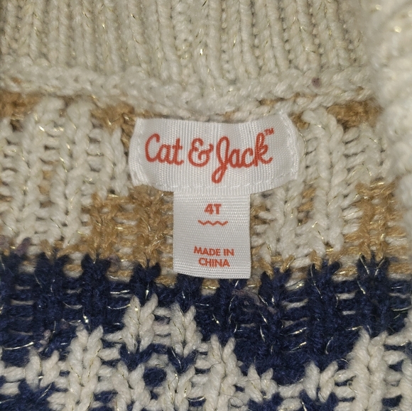 Cat & Jack multi color cardigan 4t - Picture 3 of 3